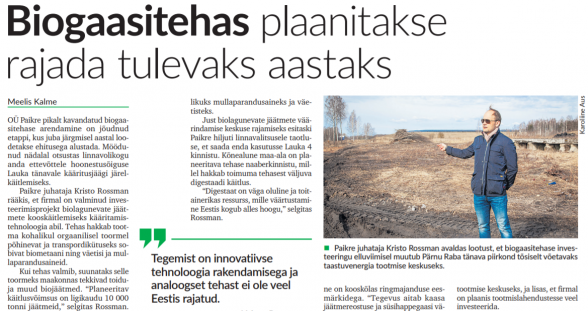 Väljavõte Pärnu Postimehest.